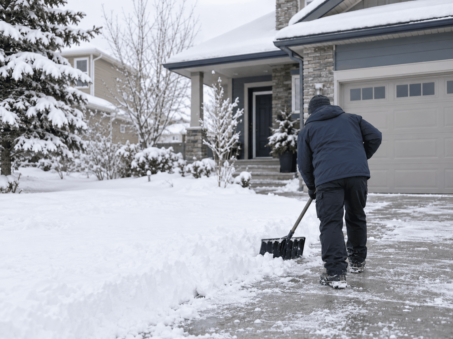 Illustrative concept for Residential snow removal, not an actual Handyman HQ job